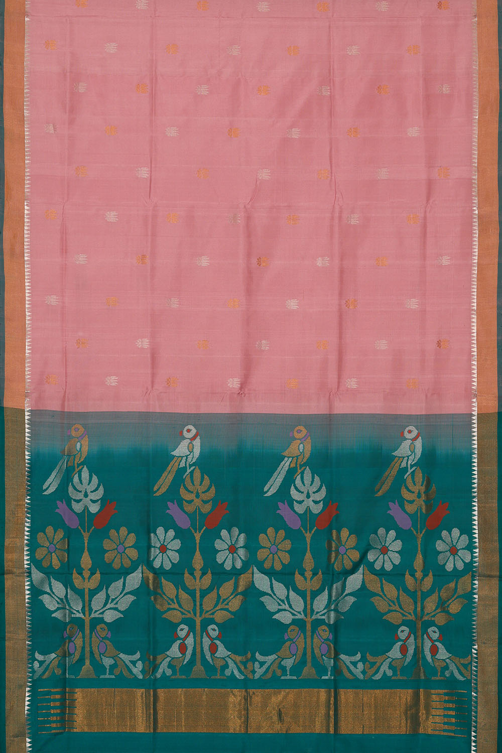 Image of Pink Uppada Silk Saree