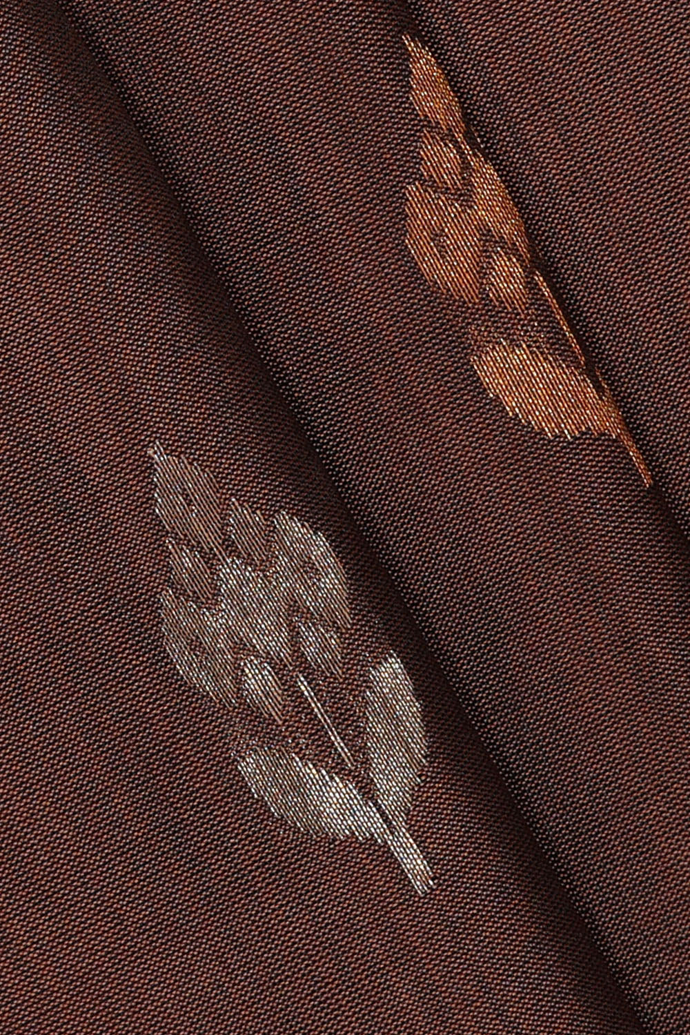 Image of Brown Uppada Silk Saree