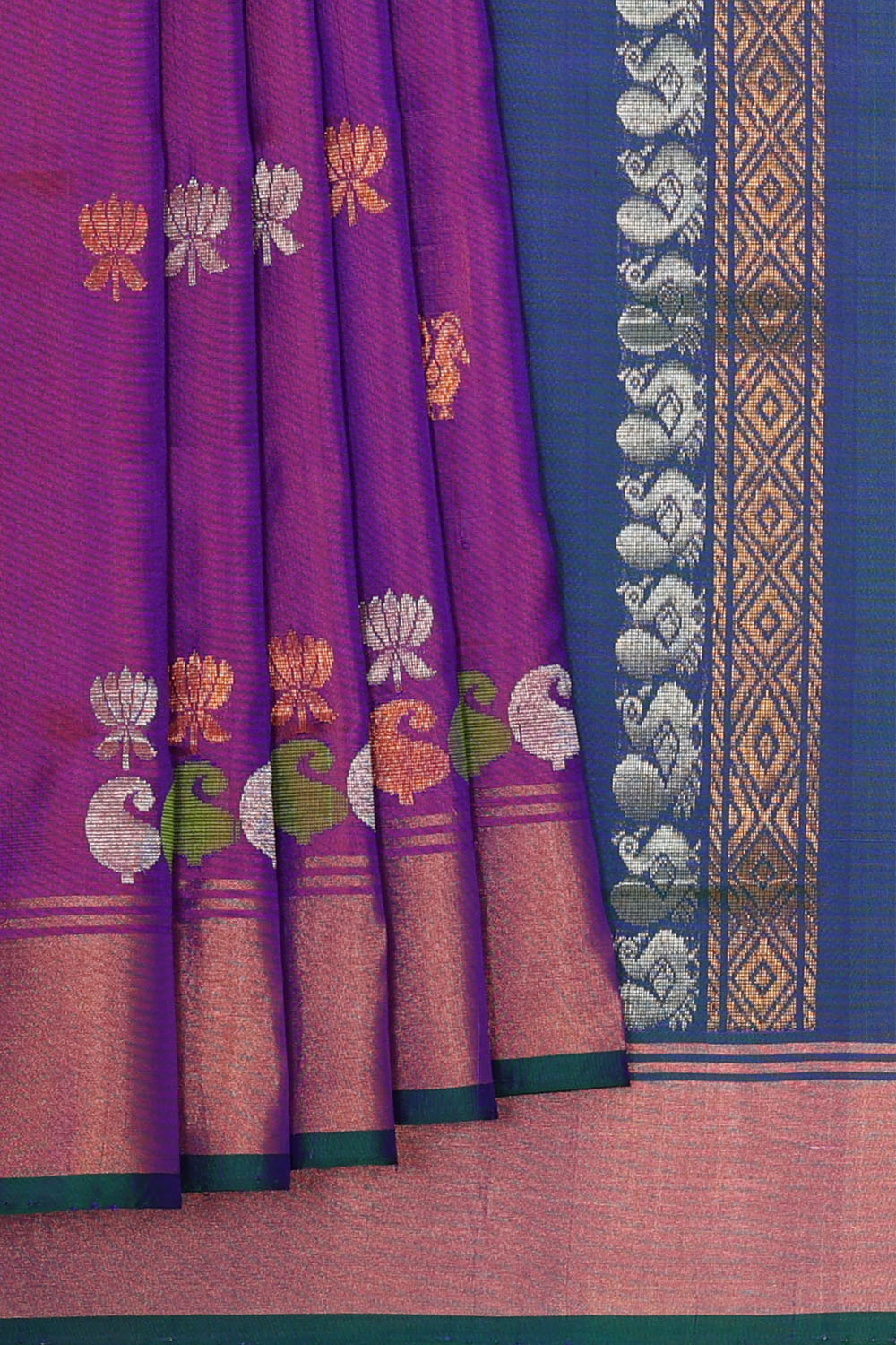 Image of Purple Uppada Silk Saree