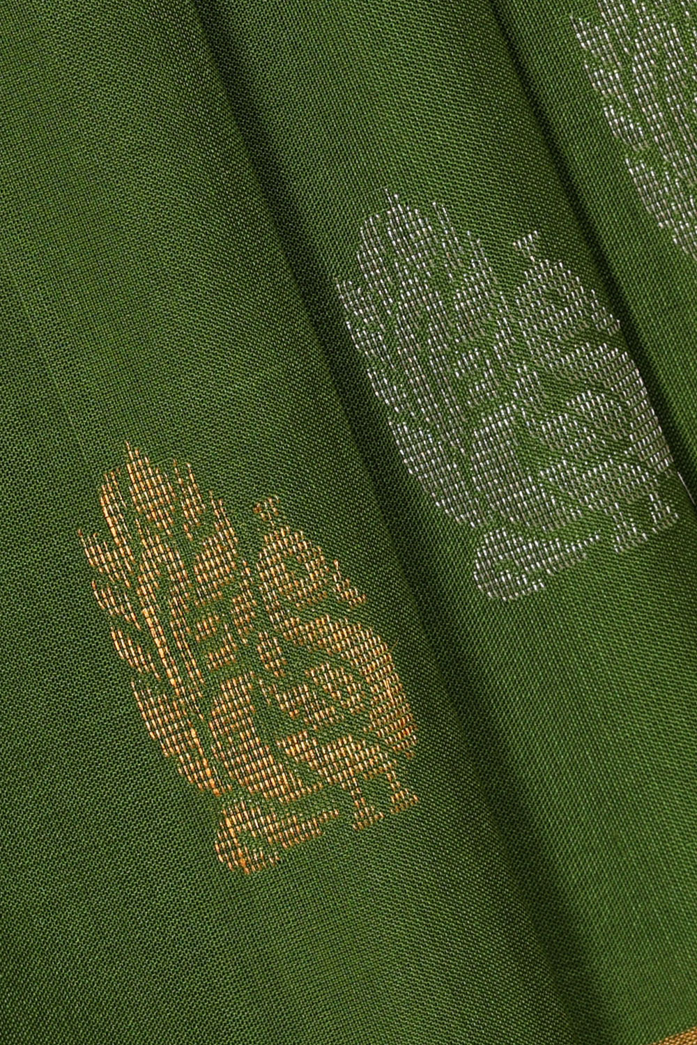 Image of Green Uppada Silk Saree