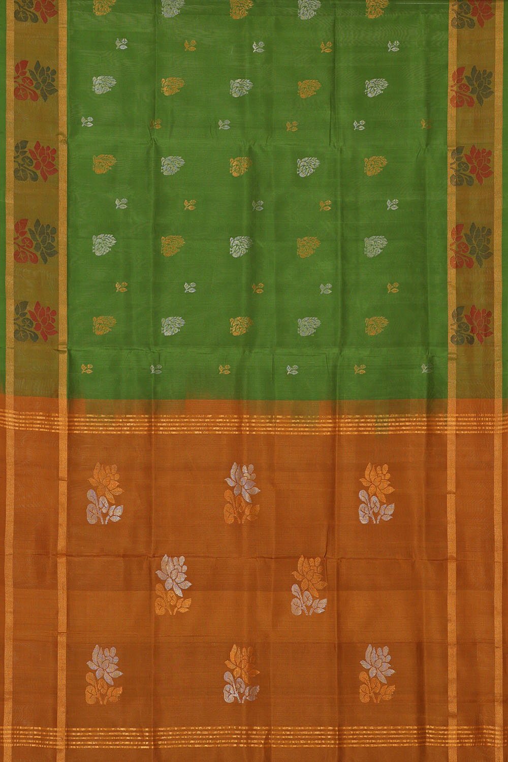 Image of Green Uppada Silk Saree