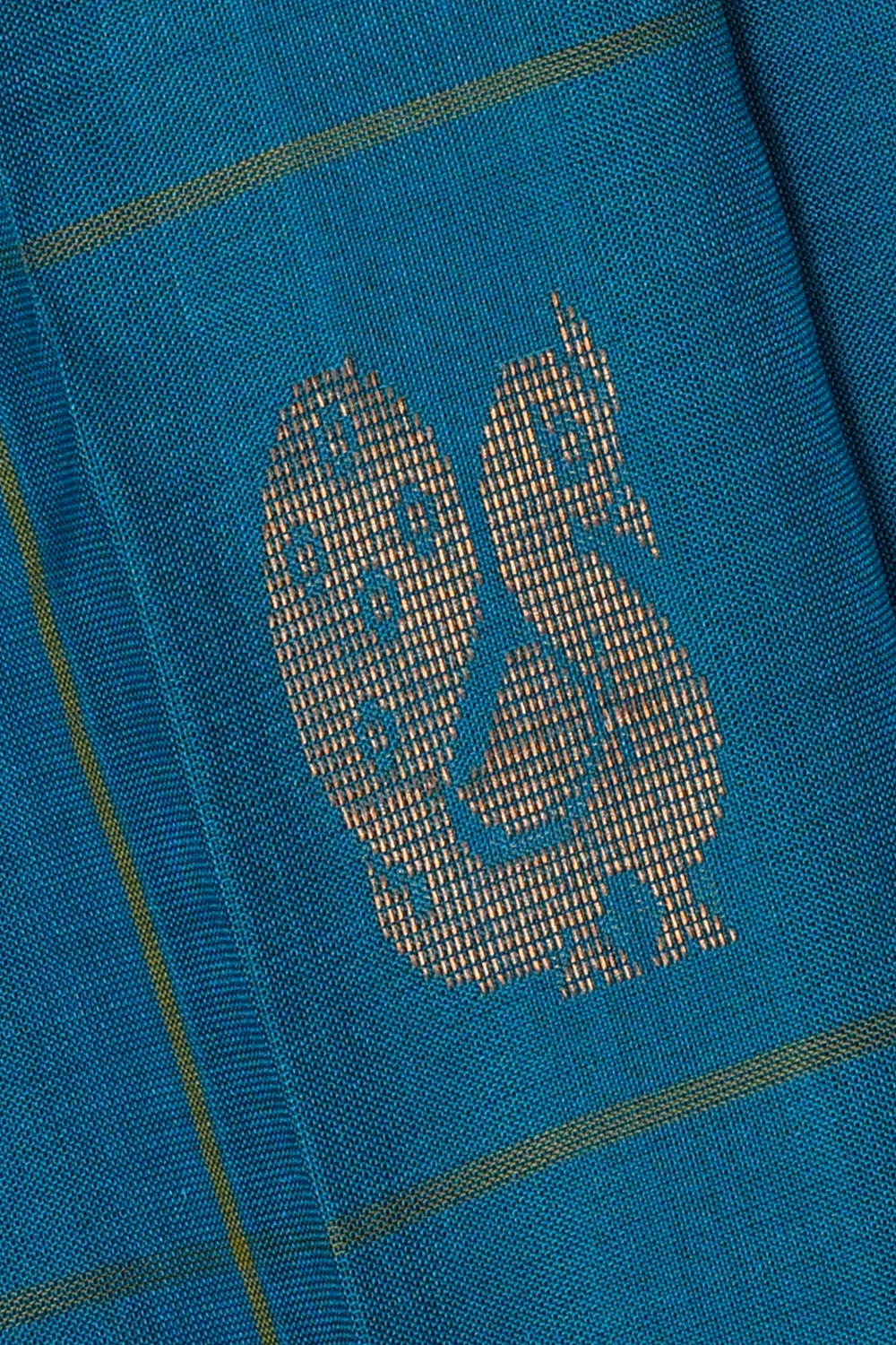 Image of Blue Uppada Silk Saree
