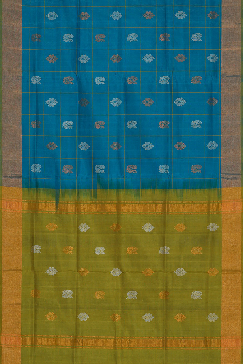 Image of Blue Uppada Silk Saree