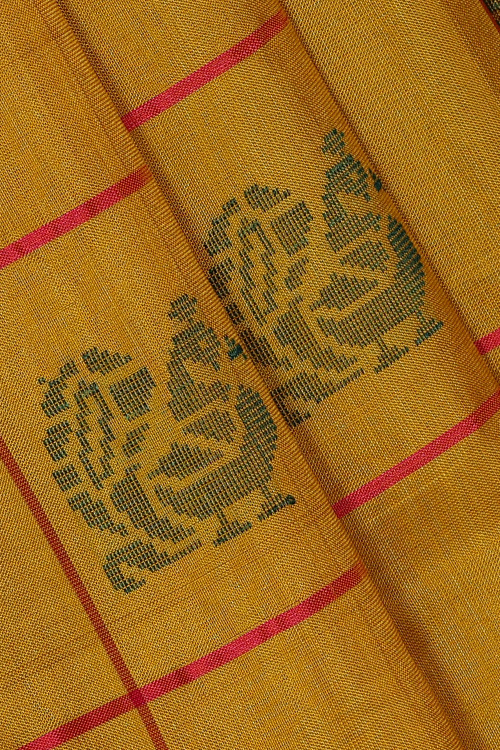 Image of Yellow Uppada Silk Saree
