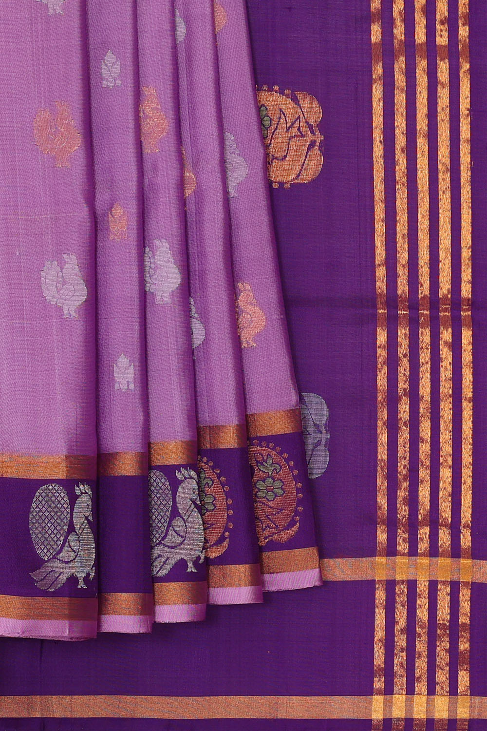 Image of Lavender Uppada Silk Saree