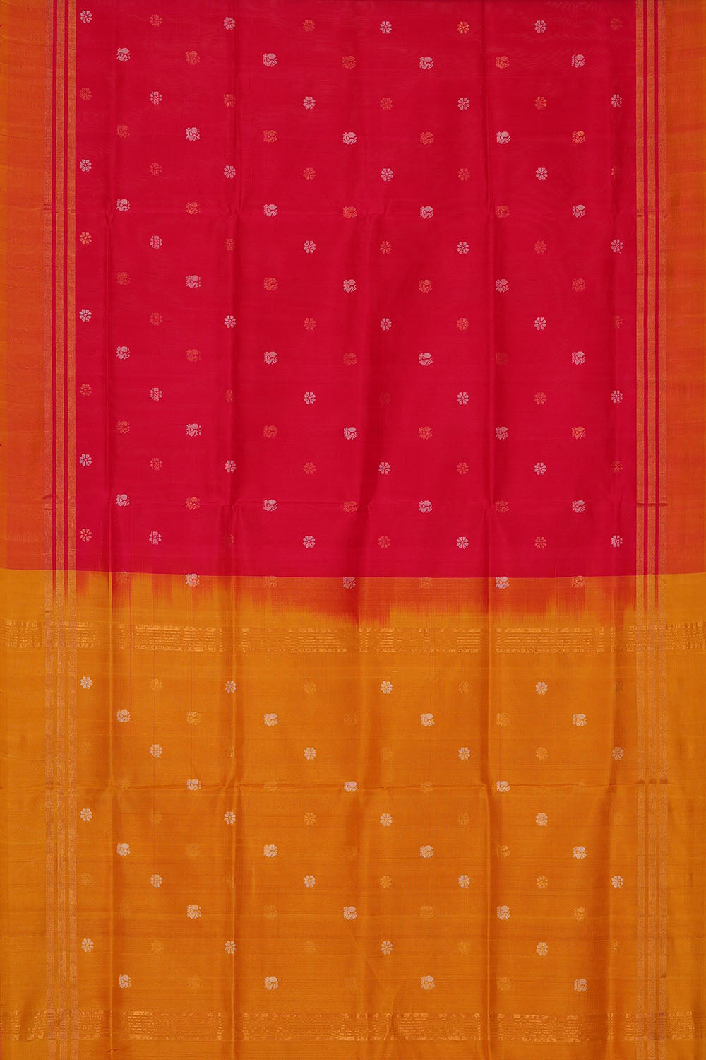 Image of Fuchsia-Pink Uppada Silk Saree
