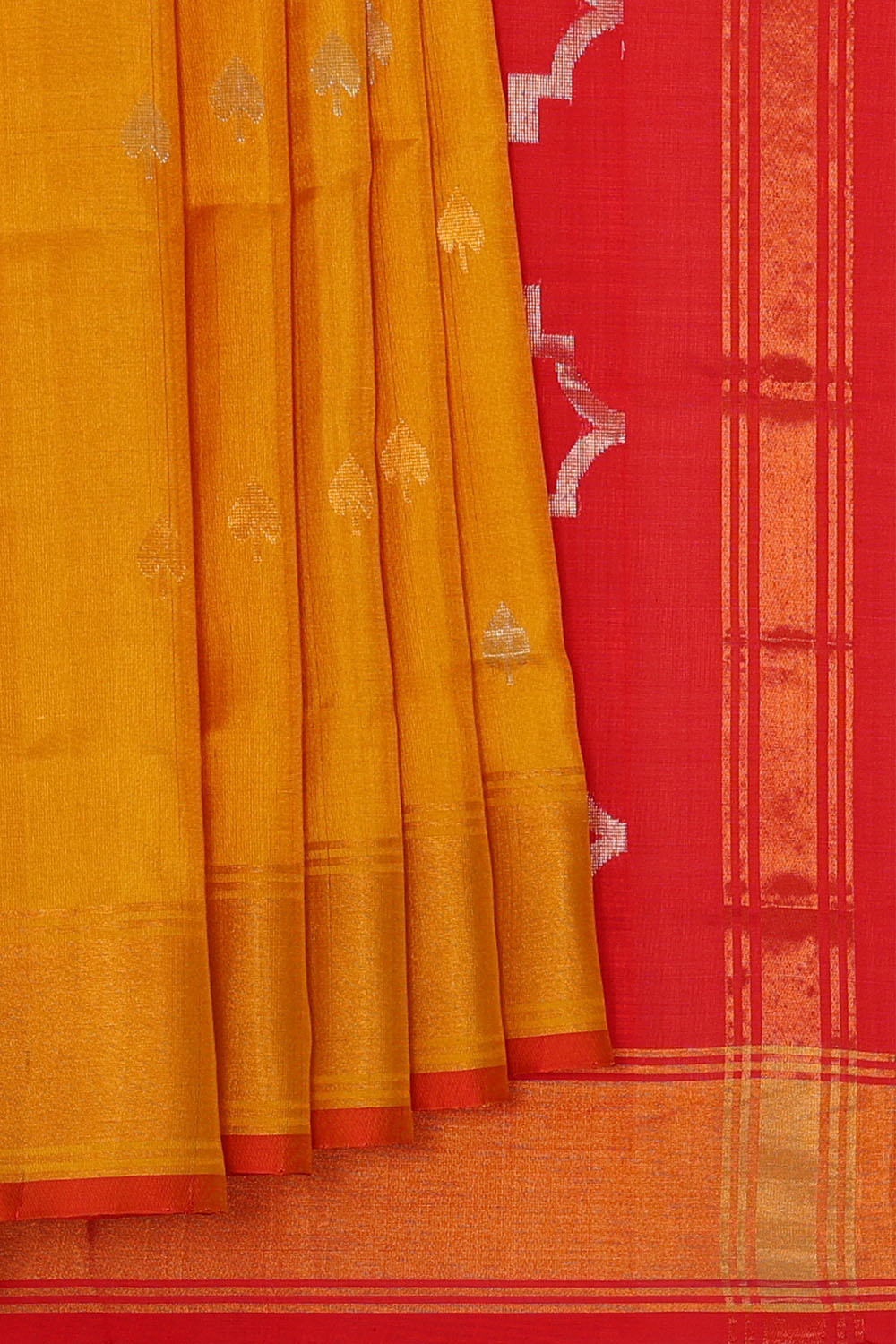 Image of Mustard Uppada Silk Saree