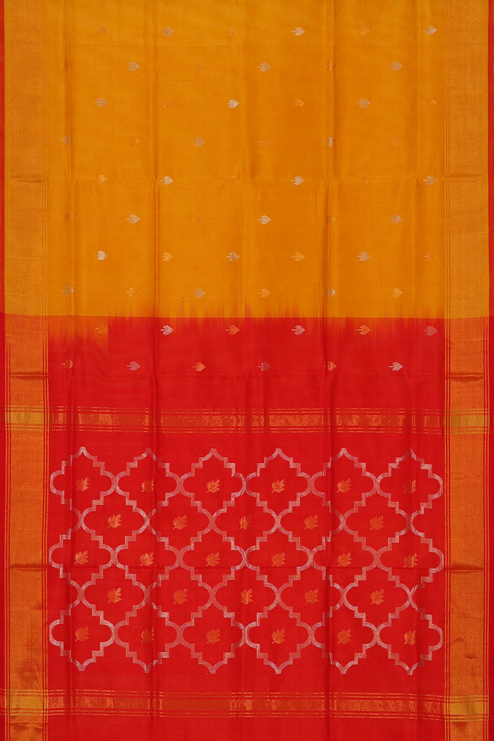 Image of Mustard Uppada Silk Saree