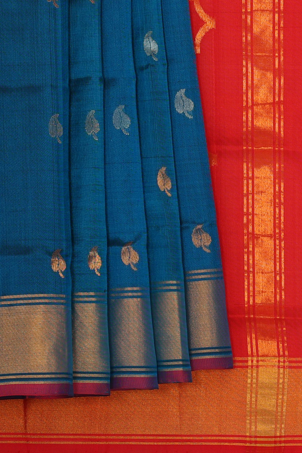 Image of Blue Uppada Silk Saree