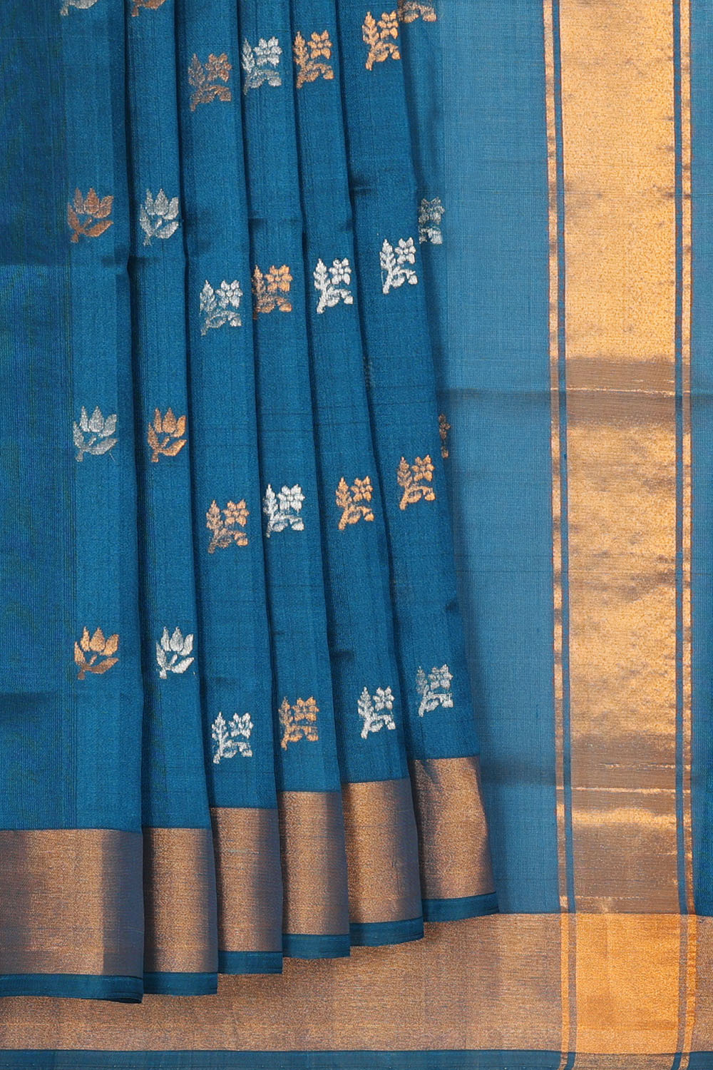 Image of Blue Uppada Silk Saree