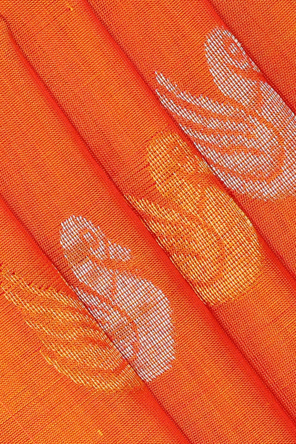 Image of Orange Uppada Silk Saree