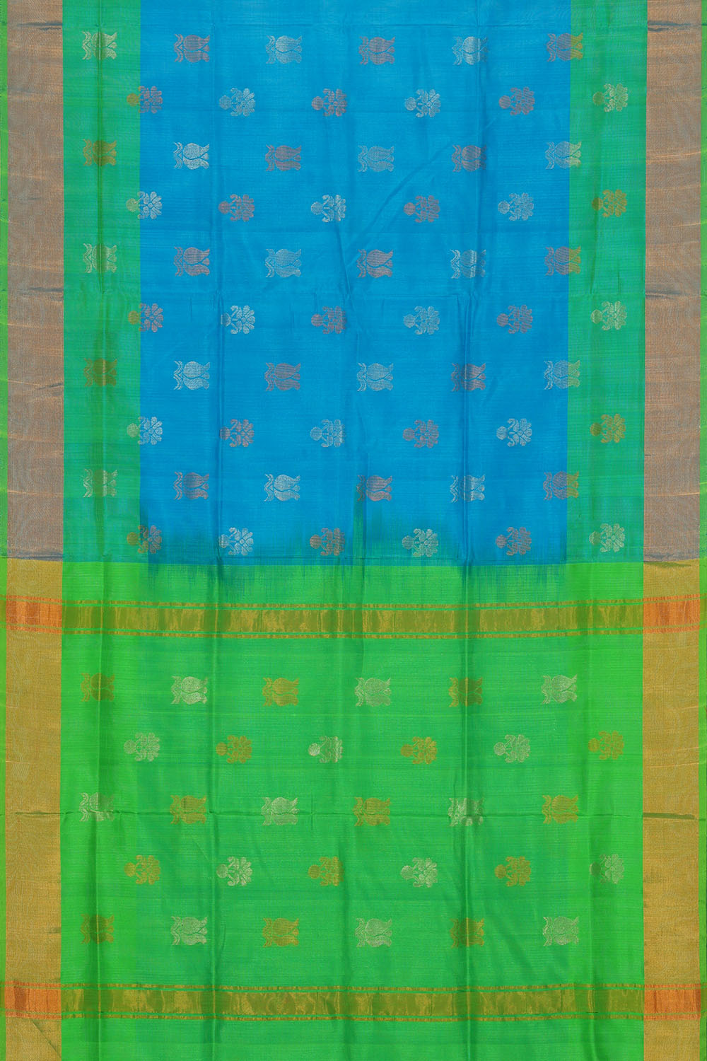 Image of Blue Uppada Silk Saree