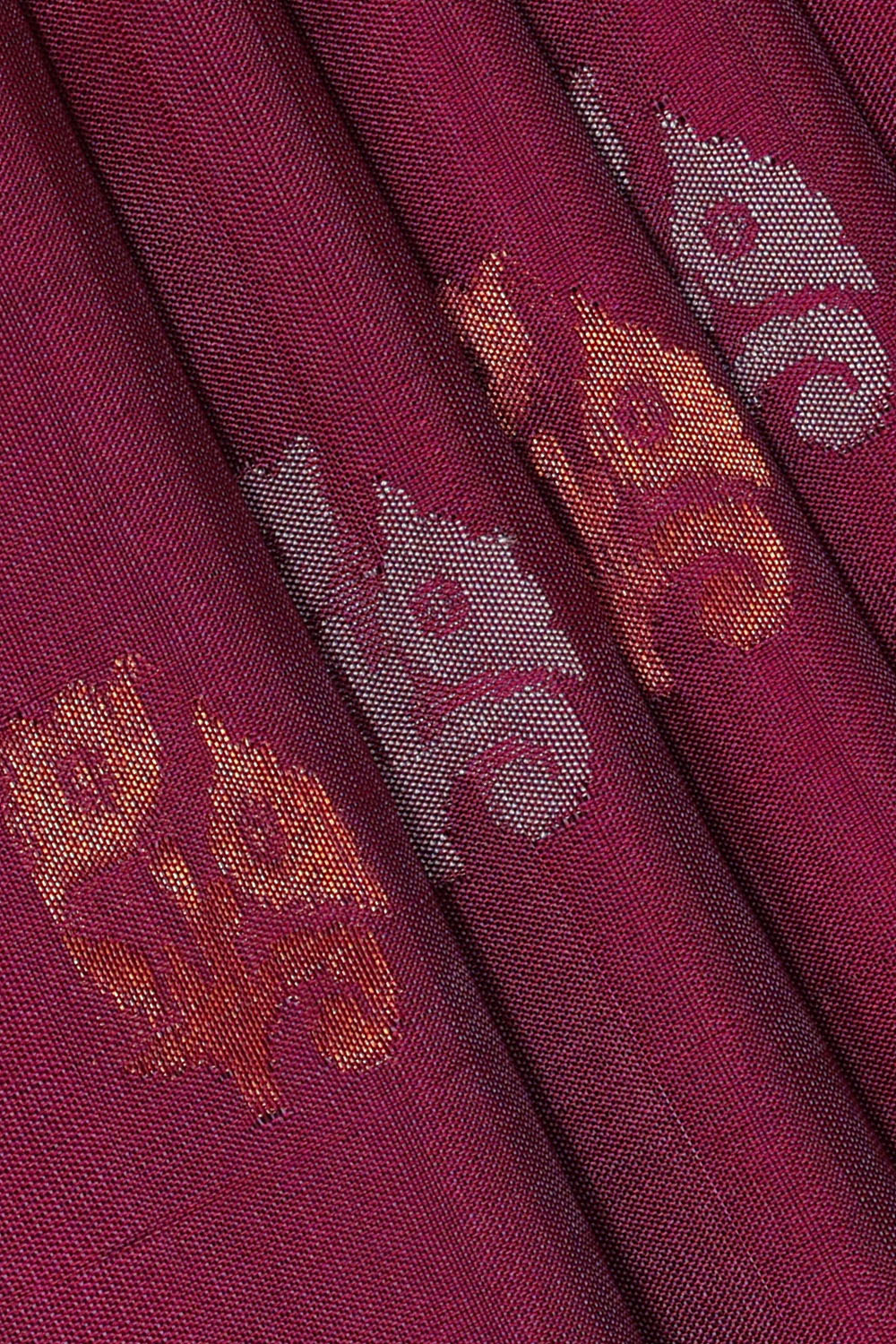 Image of Magenta-Purple Uppada Silk Saree