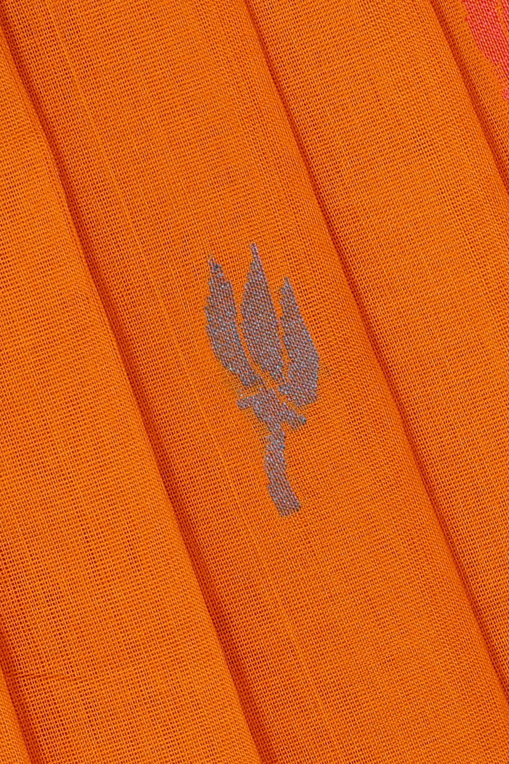 Image of Orange Uppada Cotton Saree