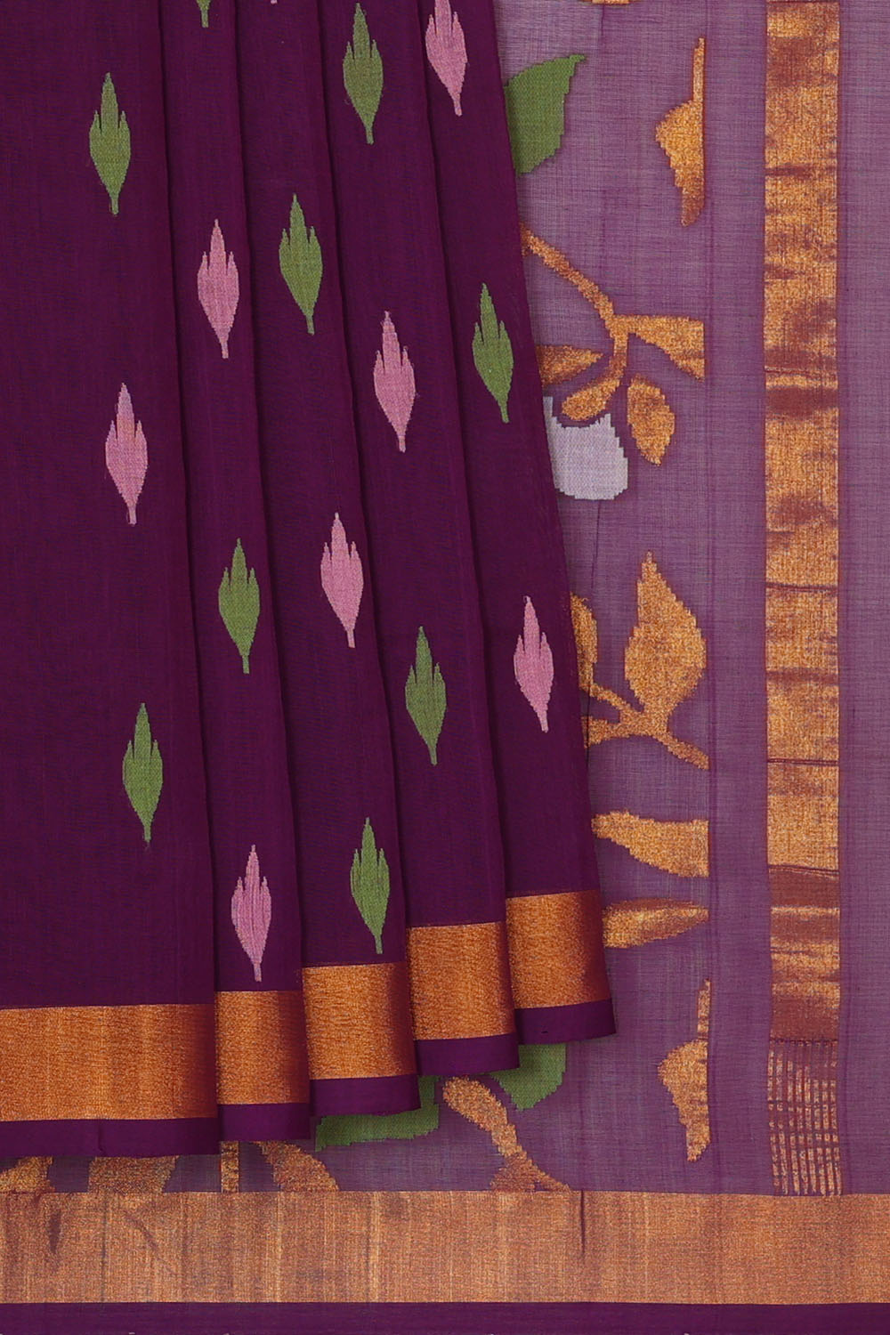 Image of Purple Uppada Cotton Saree