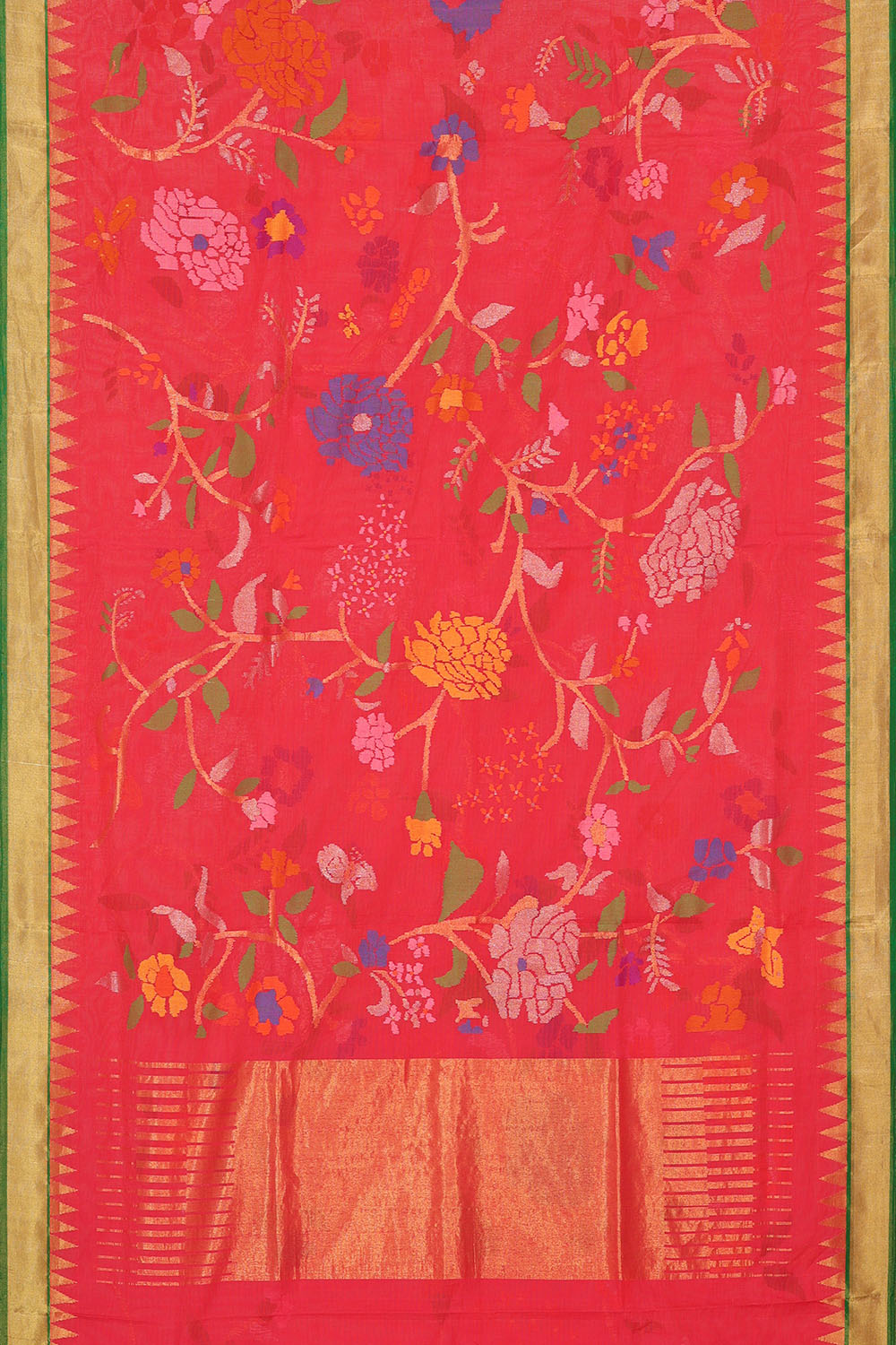 Image of Pink Uppada Cotton Saree