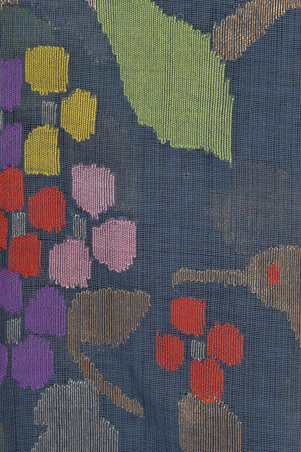Image of Grey-Blue Uppada Cotton Saree