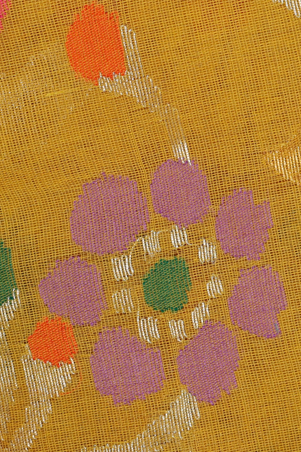Image of Yellow Uppada Cotton Saree