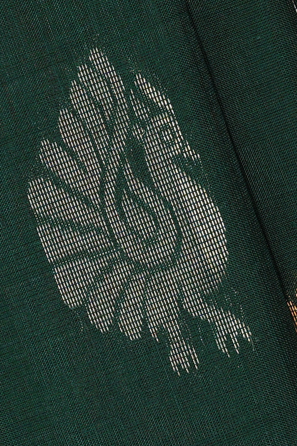 Image of Bottle-Green Uppada Silk Saree