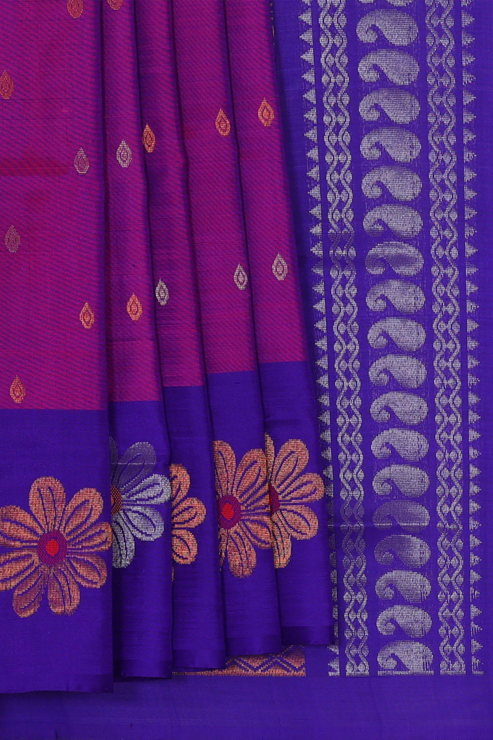 Image of Purple Uppada Silk Saree