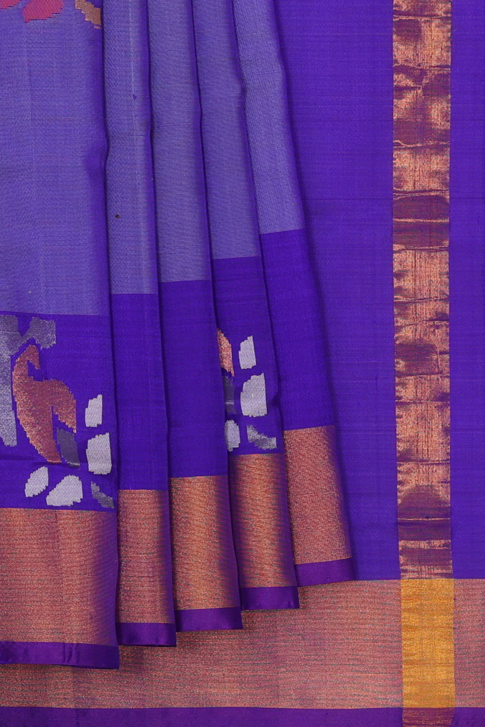 Image of Royal-Blue Uppada Silk Saree