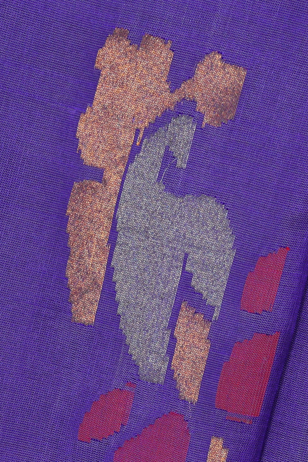 Image of Royal-Blue Uppada Silk Saree