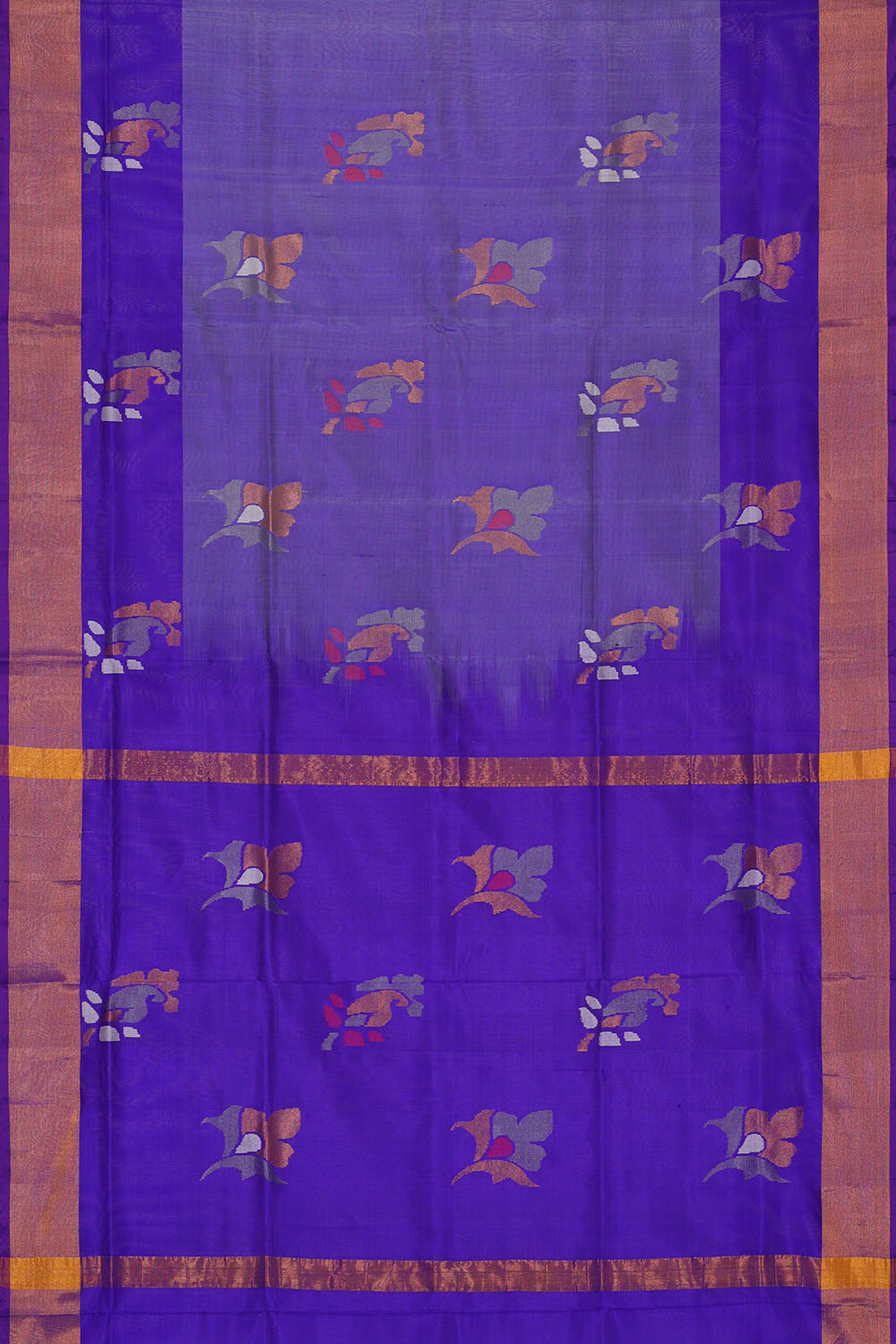 Image of Royal-Blue Uppada Silk Saree