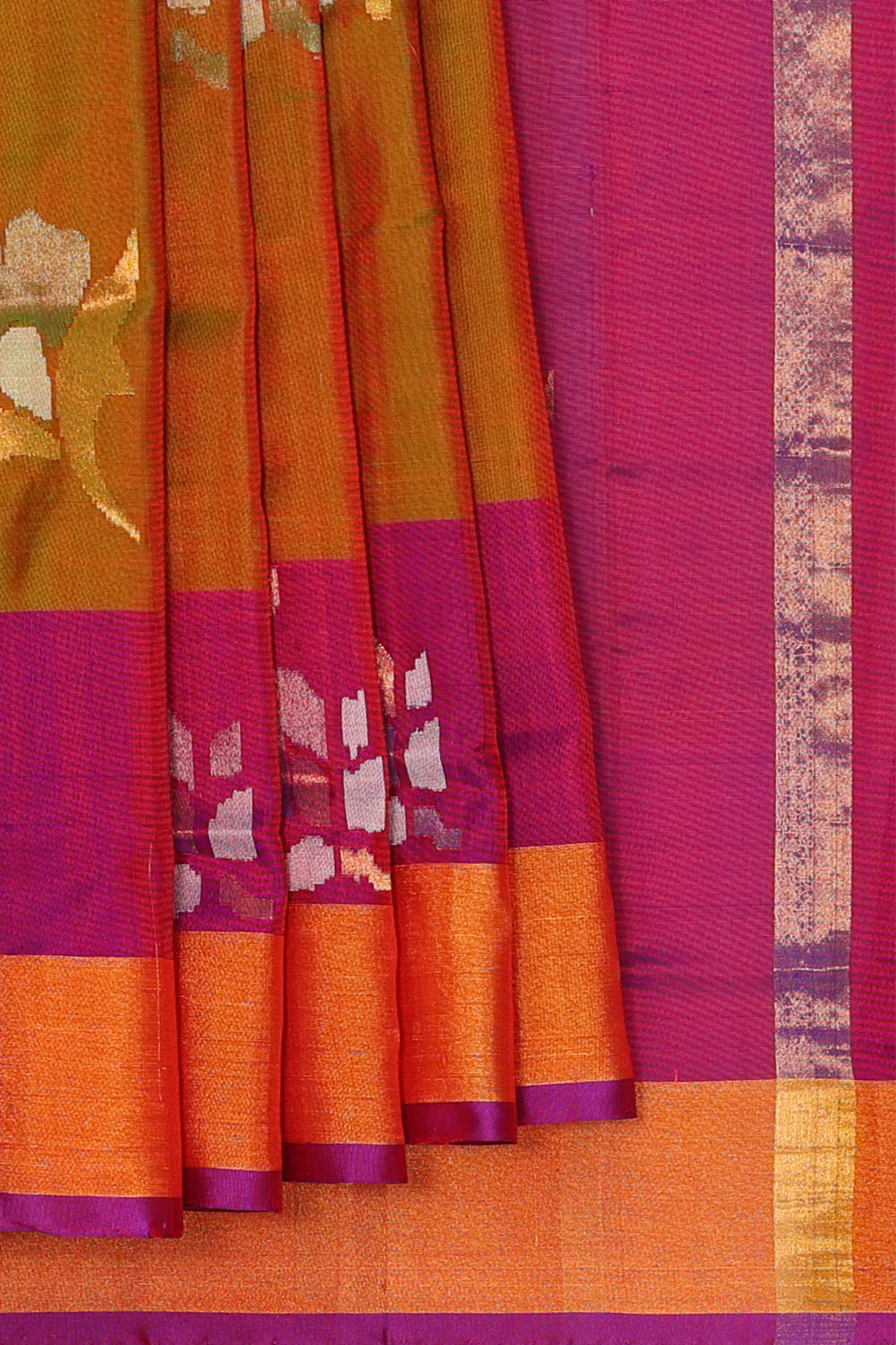 Image of Mustard Uppada Silk Saree