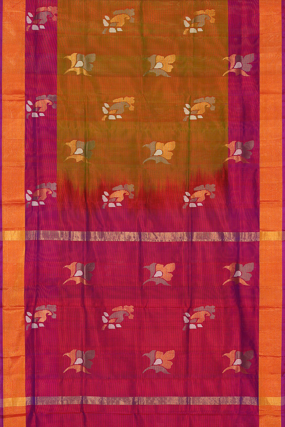 Image of Mustard Uppada Silk Saree