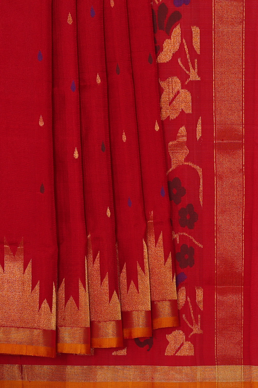 Image of Red Uppada Silk Saree