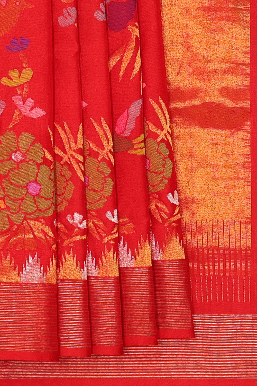 Image of Red Uppada Silk Saree
