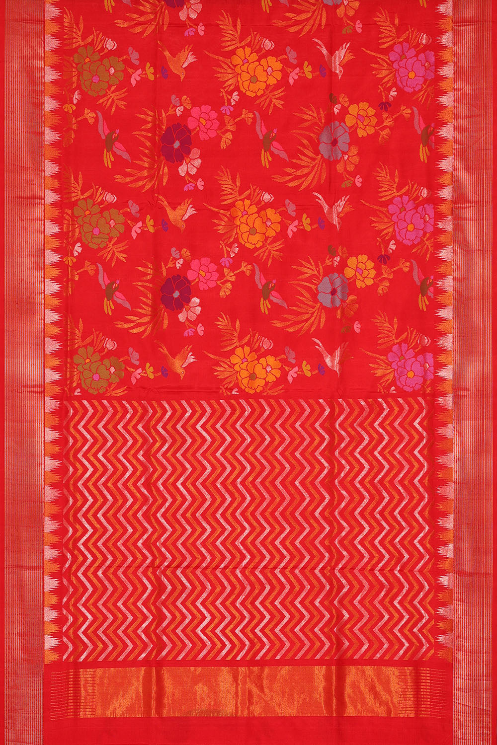 Image of Red Uppada Silk Saree