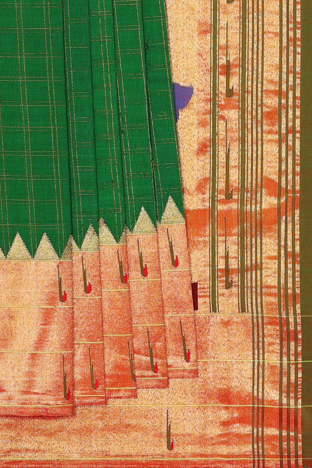 Image of Green Paithani Silk Saree