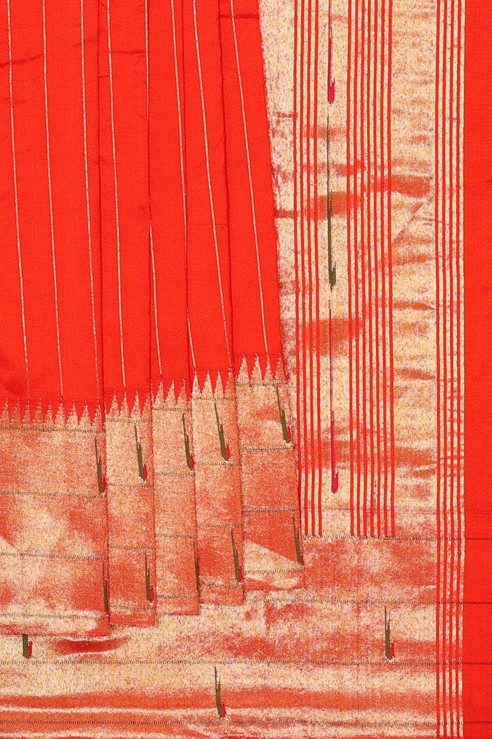 Image of Red Paithani Silk saree