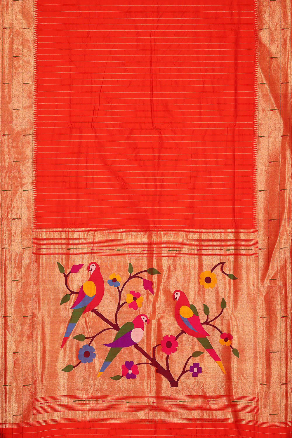 Image of Red Paithani Silk saree
