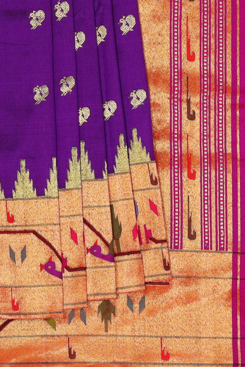 Image of Purple Paithani Silk Saree