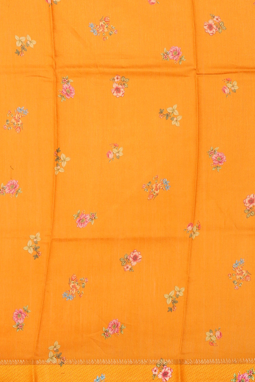 Image of Mustard Desi Tussar Silk Saree