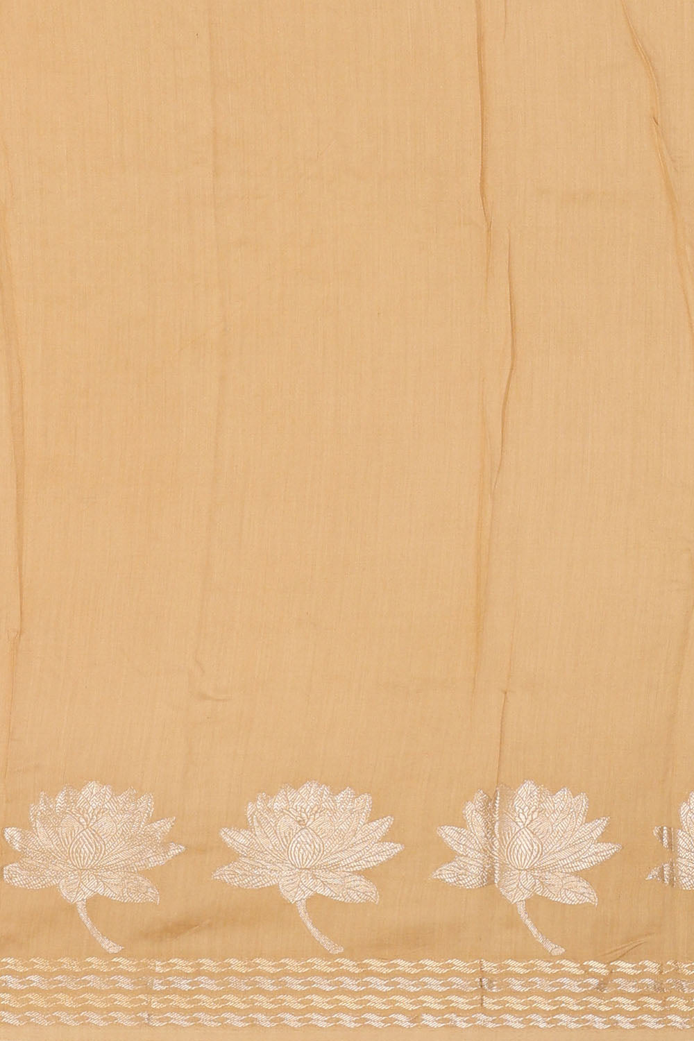 Image of Beige Silk Embroidery Saree