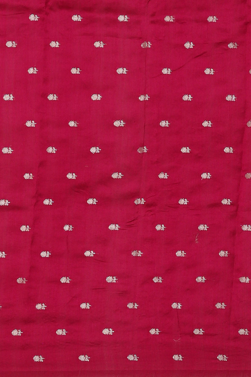 Image of Magenta-Purple Silk Embroidery Saree