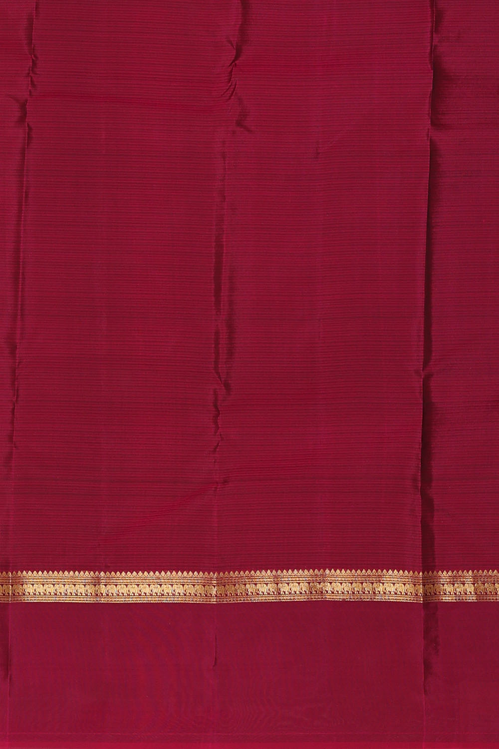 Image of Rust-Orange South Silk Saree