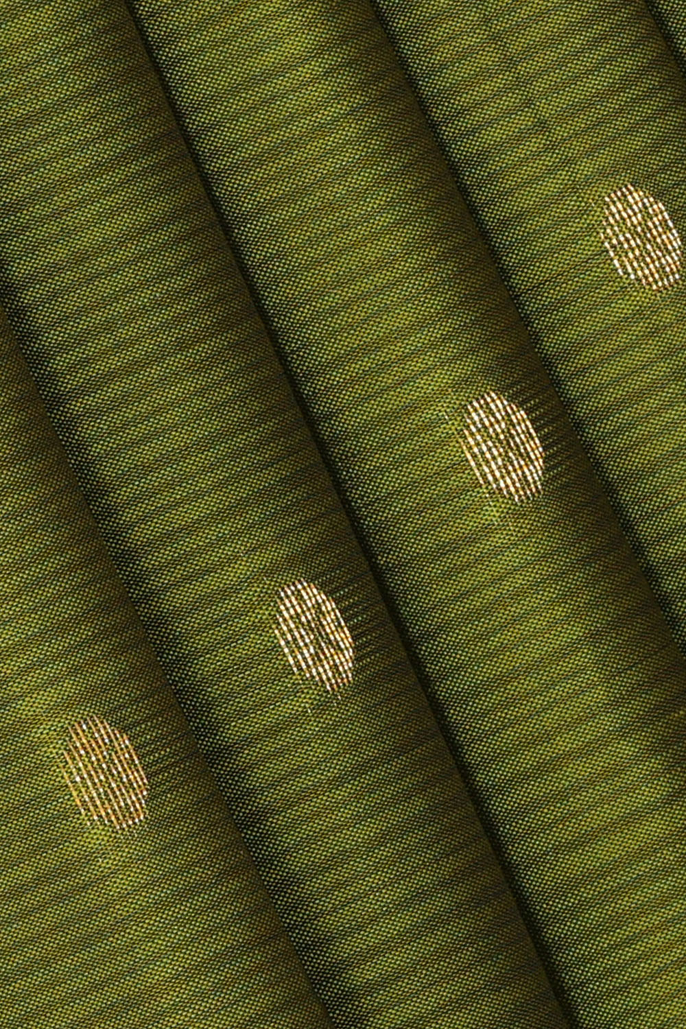 Image of Olive-green South Silk Saree