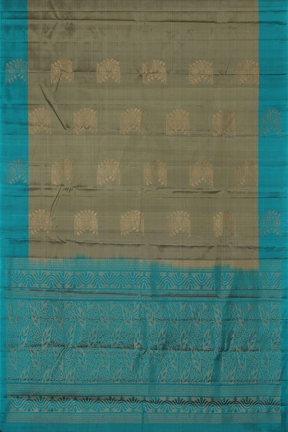 Image of Grey South Silk Saree