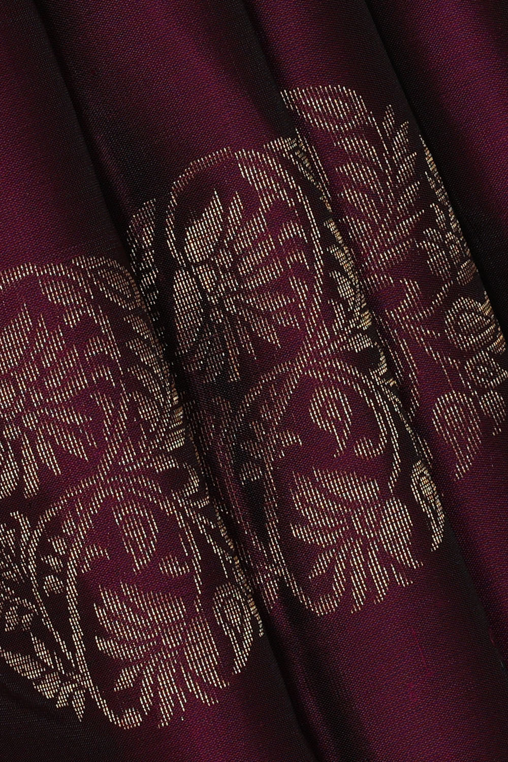 Image of Dark-purple South Silk Saree