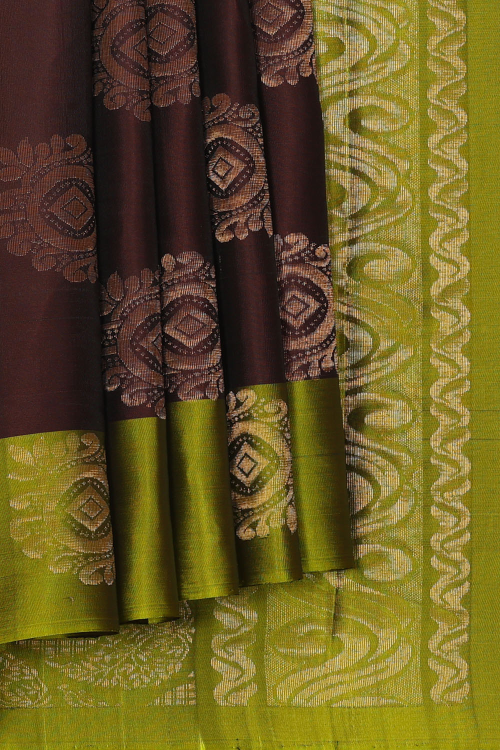 Image of Brown South Silk Saree