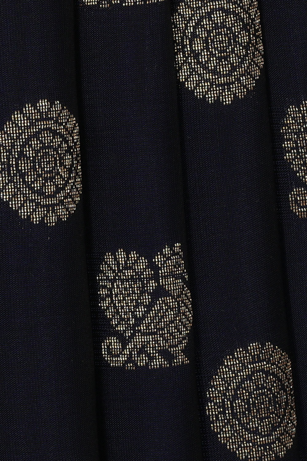 Image of Navy-Blue South Silk Saree