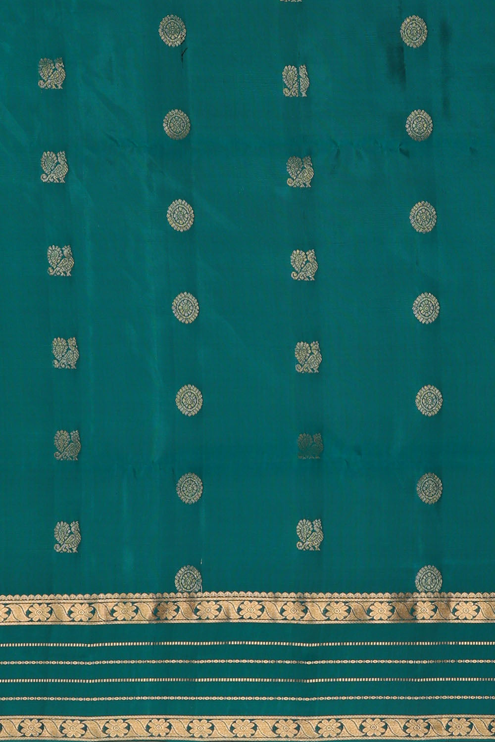 Image of Navy-Blue South Silk Saree