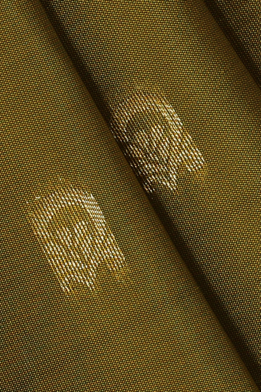 Image of Mustard Green South Silk Saree