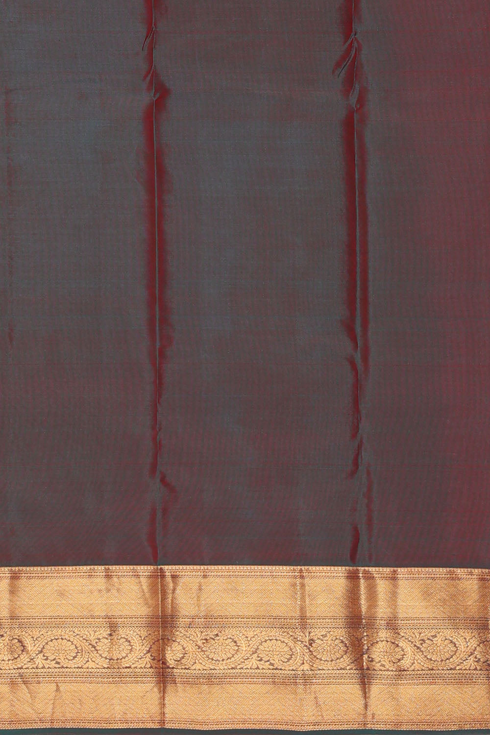 Image of Coral Orange South Silk Kattam Saree