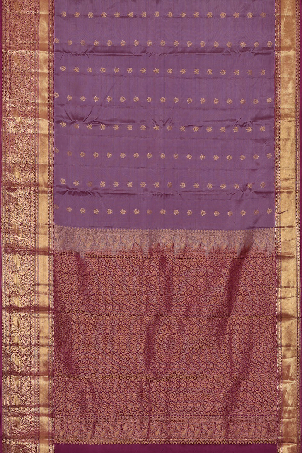 Image of Mauve-Purple South Silk Saree