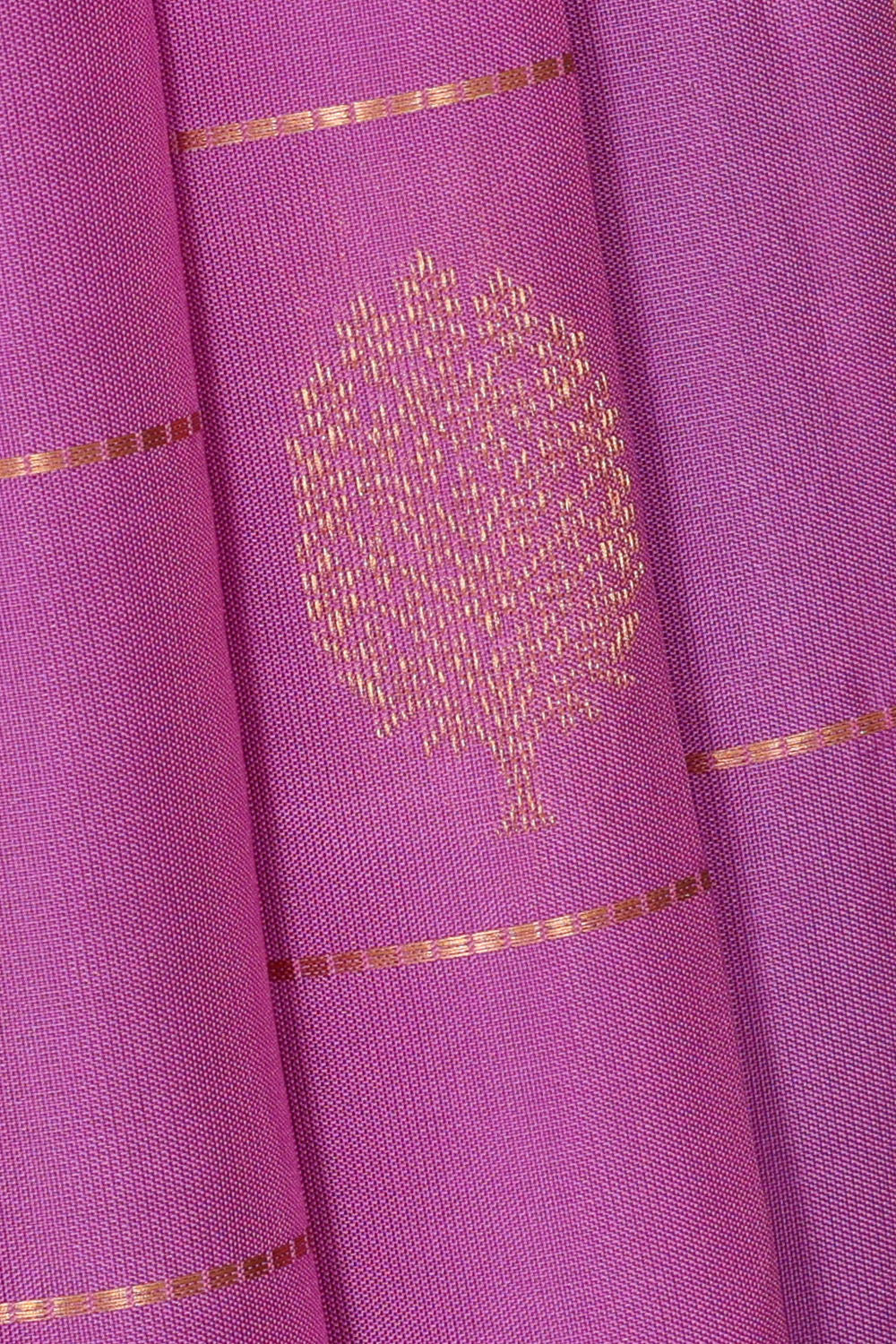 Image of Lavender South Silk Kattam Saree